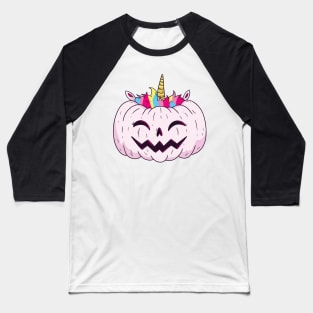 Pumpkin unicorn Halloween gift Baseball T-Shirt